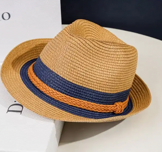 Two Tone Straw Hats