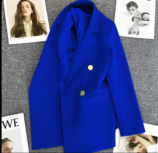 Women Fashion Blazers / Royal Blue