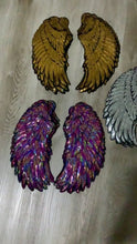 Load and play video in Gallery viewer, Angel Wings / Pair of Angel Wings / Large Sequin Wings iron on patch
