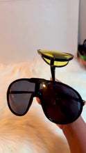 Load and play video in Gallery viewer, Sunglasses / Yellow lens / Black lens/ Big Lens frames
