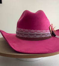 Load and play video in Gallery viewer, Cowboy hat / Pink custom hat /
